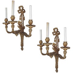 Pair of Rococo Revival 'House of Bourbon' Sconces