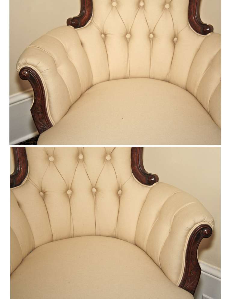 19th Century Rococo Revival John Jelliff Armchair For Sale