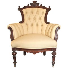 Rococo Revival John Jelliff Armchair