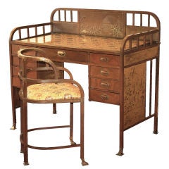 Art Nouveau 'Secessionist' Desk and Chair by Josef Hoffmann