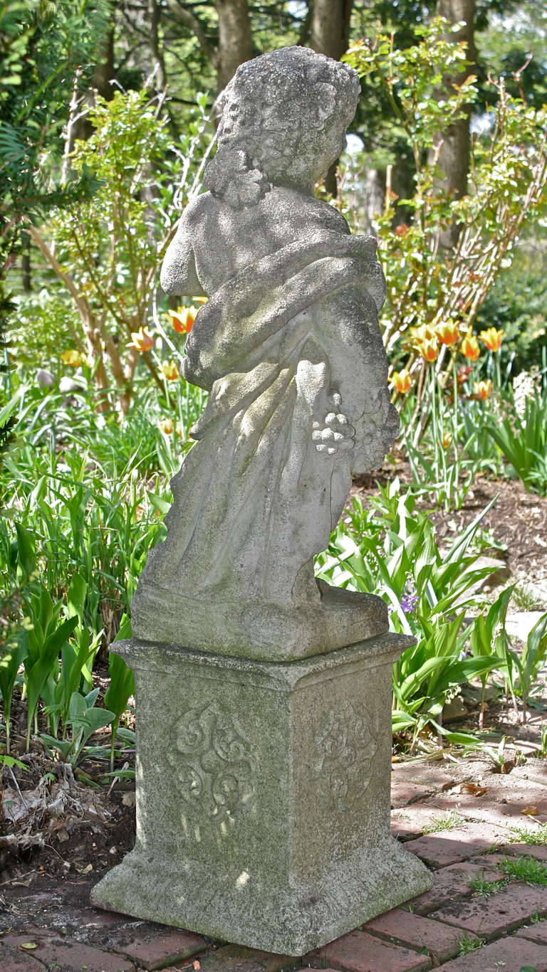American Bacchanalian Putto Neoclassical Revival Garden Statue