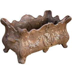 French Rococo Revival Cast Iron Jardiniere 2