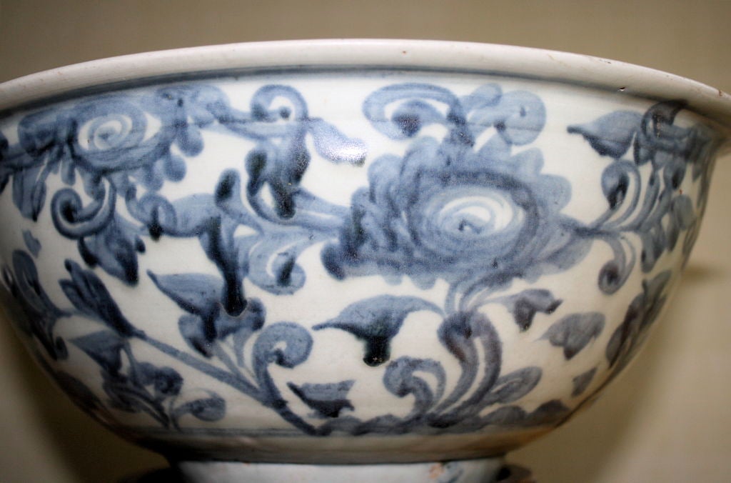 Chinese Blue & White Large Quianlong Period Provincial Bowl 3
