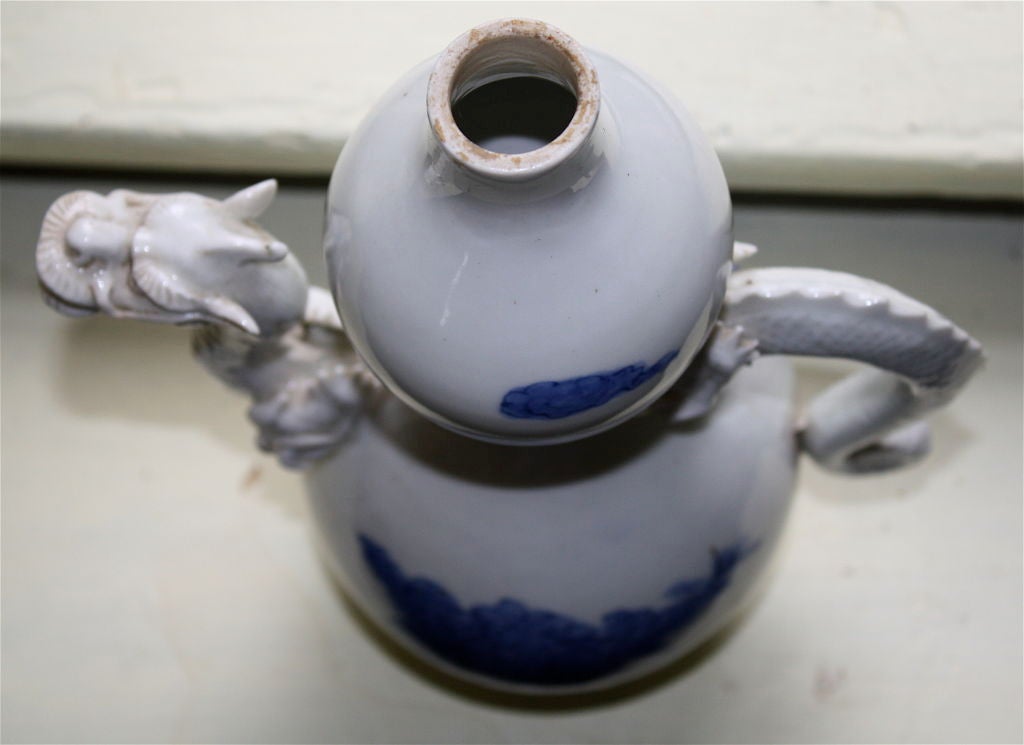 Blue & White Hirado Porcelain Ewer 1