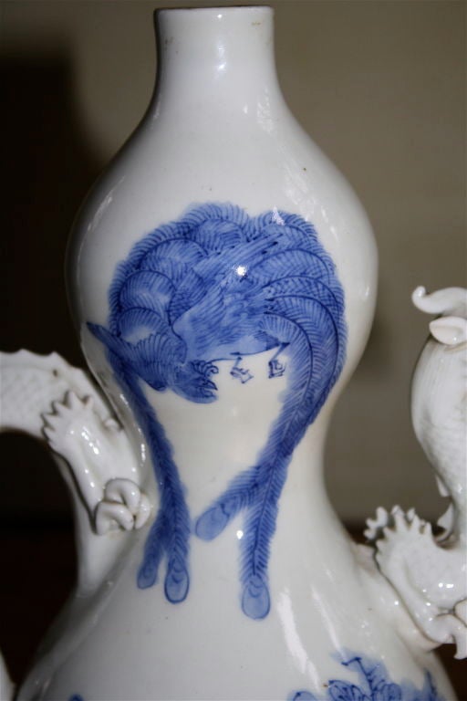 Blue & White Hirado Porcelain Ewer 4