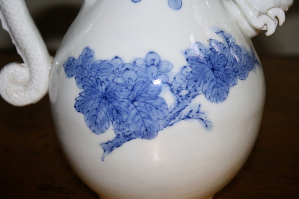 Blue & White Hirado Porcelain Ewer 5