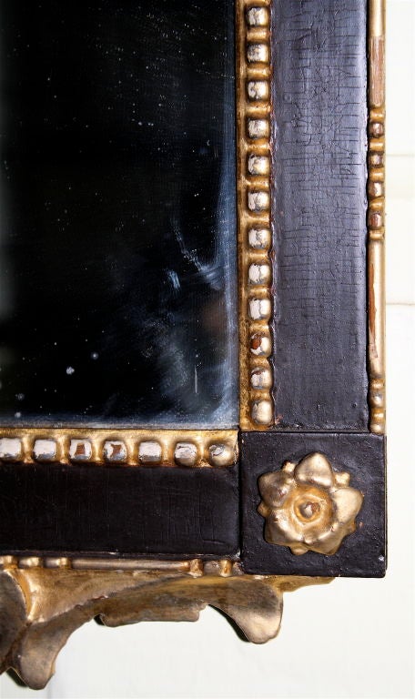 Nordic Rococo Eglomise Crested Mirror 3
