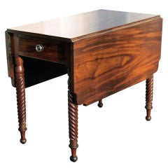 Late NY Federal Oversized Pembroke Table