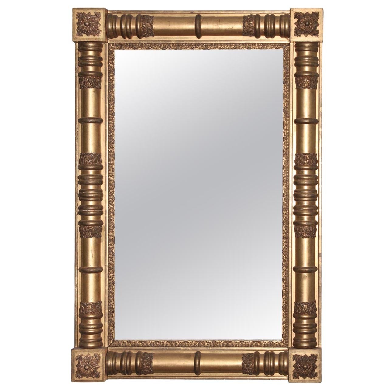 American Classical Giltwood Pier or Overmantle Mirror For Sale