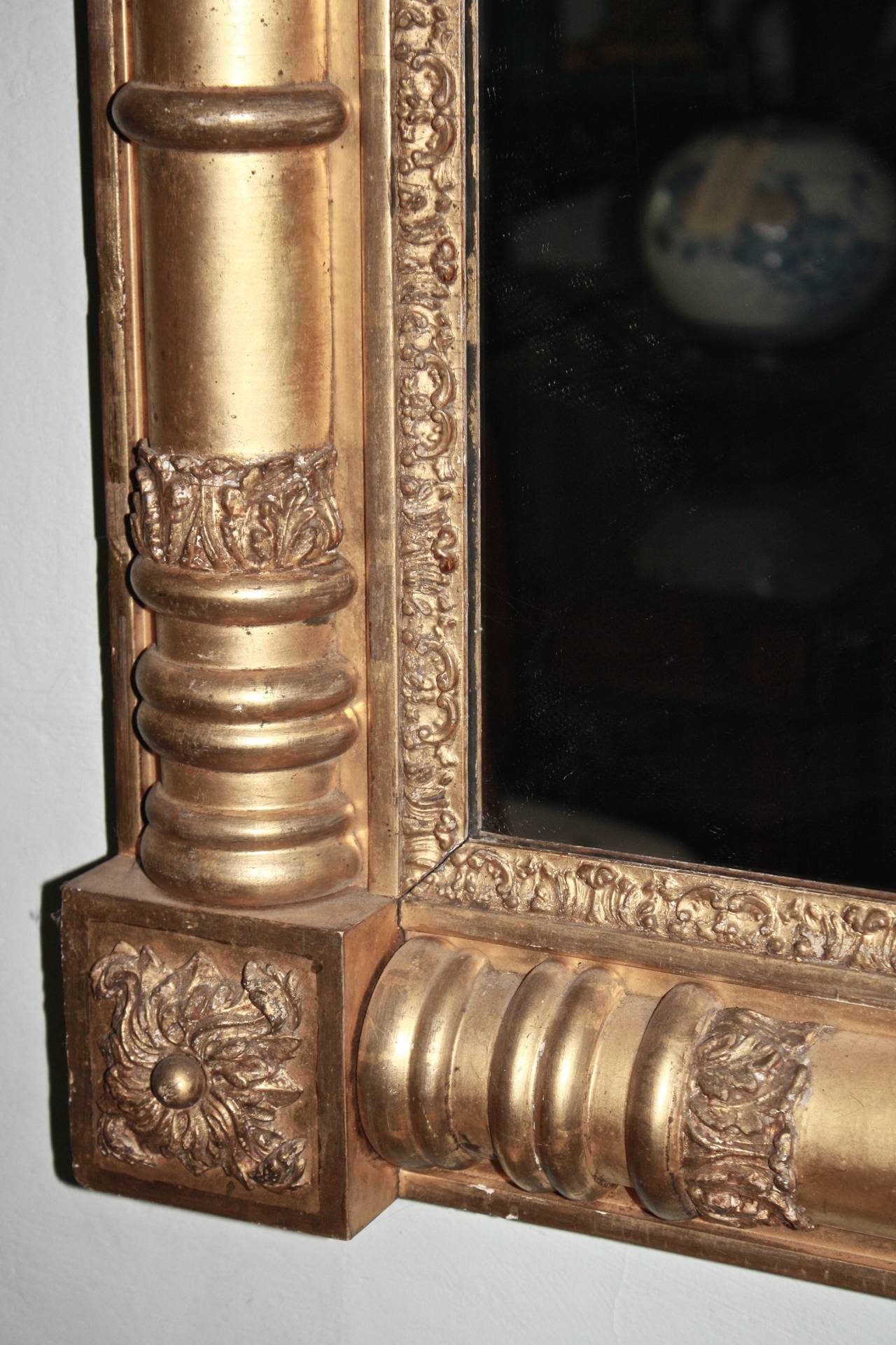American Classical Giltwood Pier or Overmantle Mirror For Sale 5