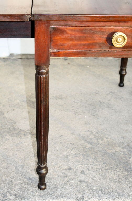 19th Century New York Federal Period Oversized Pembroke Table