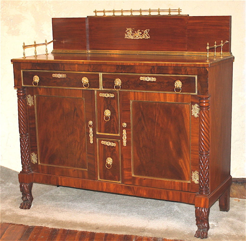 American Classical Emmons & Archibald Boston Classical Sideboard For Sale