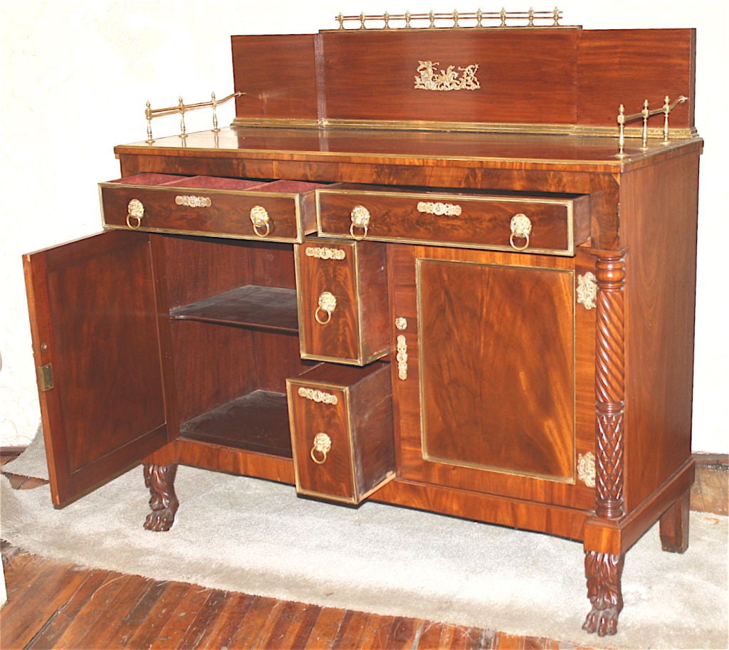American Emmons & Archibald Boston Classical Sideboard For Sale
