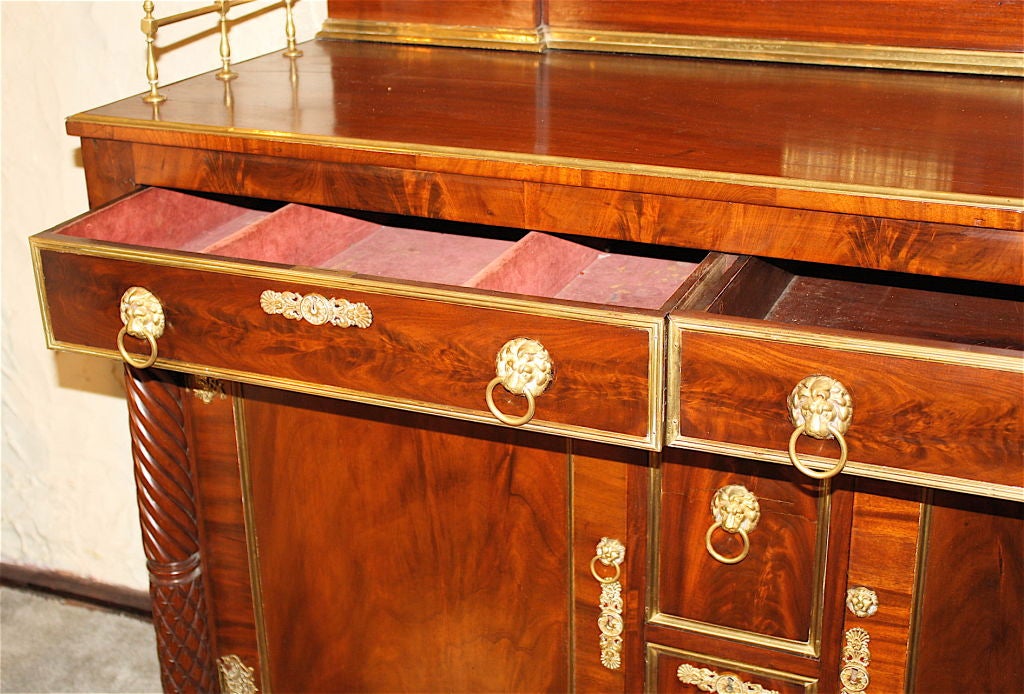 Emmons & Archibald Boston Classical Sideboard In Good Condition For Sale In Woodbury, CT