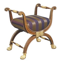 Baltic Rosewood Curule Tabouret