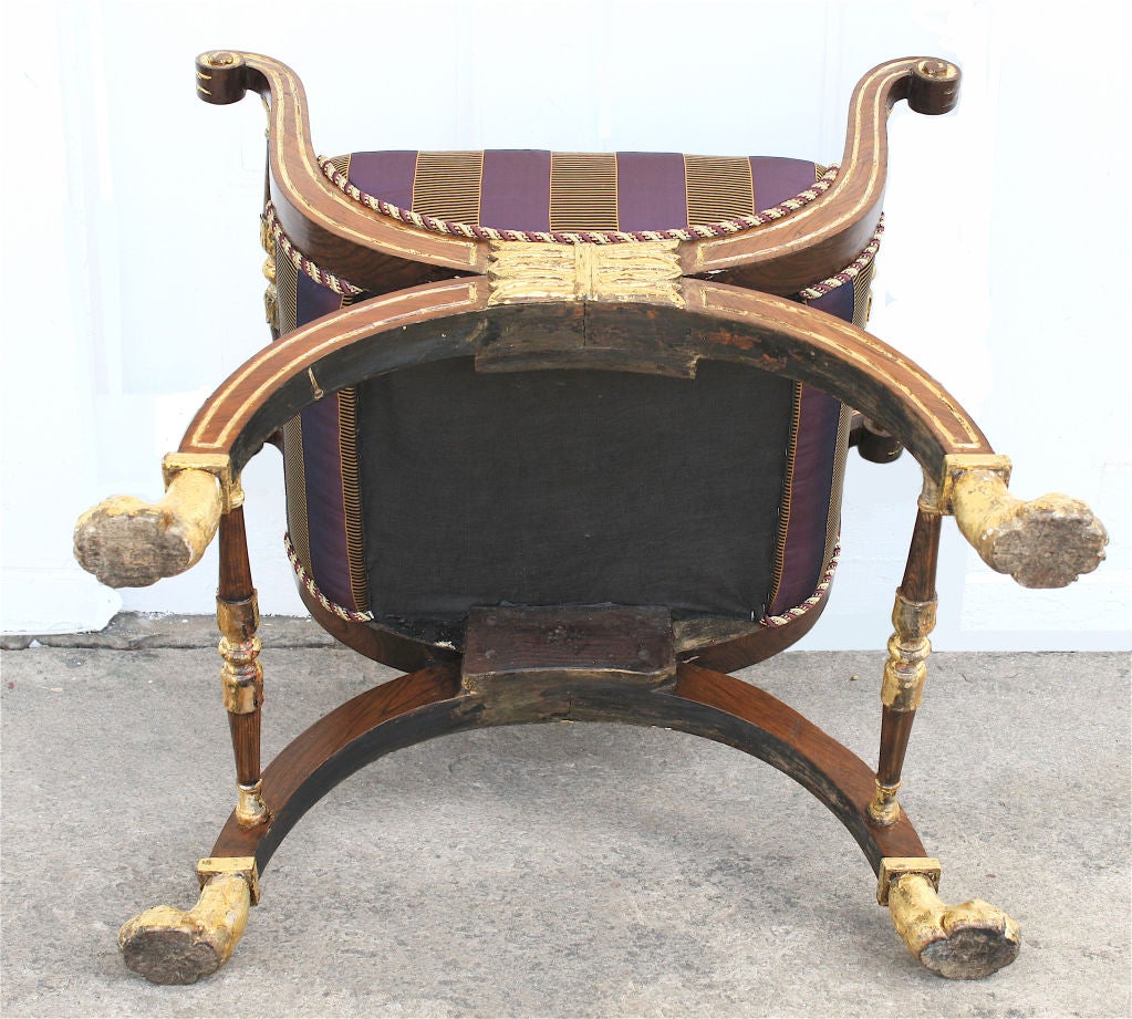 Baltic Rosewood Curule Tabouret For Sale 2