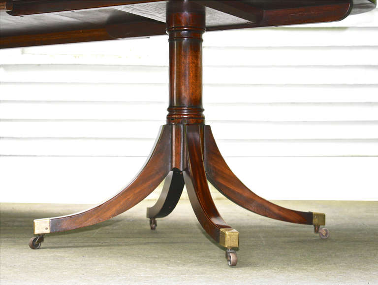 American Federal Revival Double Pedestal Dining Table 5