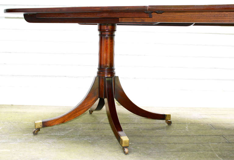 American Federal Revival Double Pedestal Dining Table 4