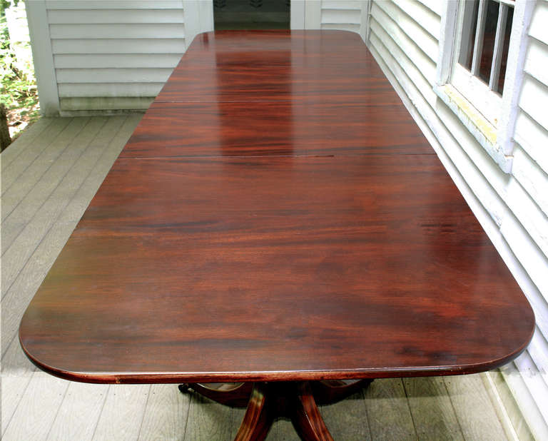 American Federal Revival Double Pedestal Dining Table 3