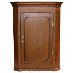 Scottish Hepplewhite Inlaid Corner Cabinet 4