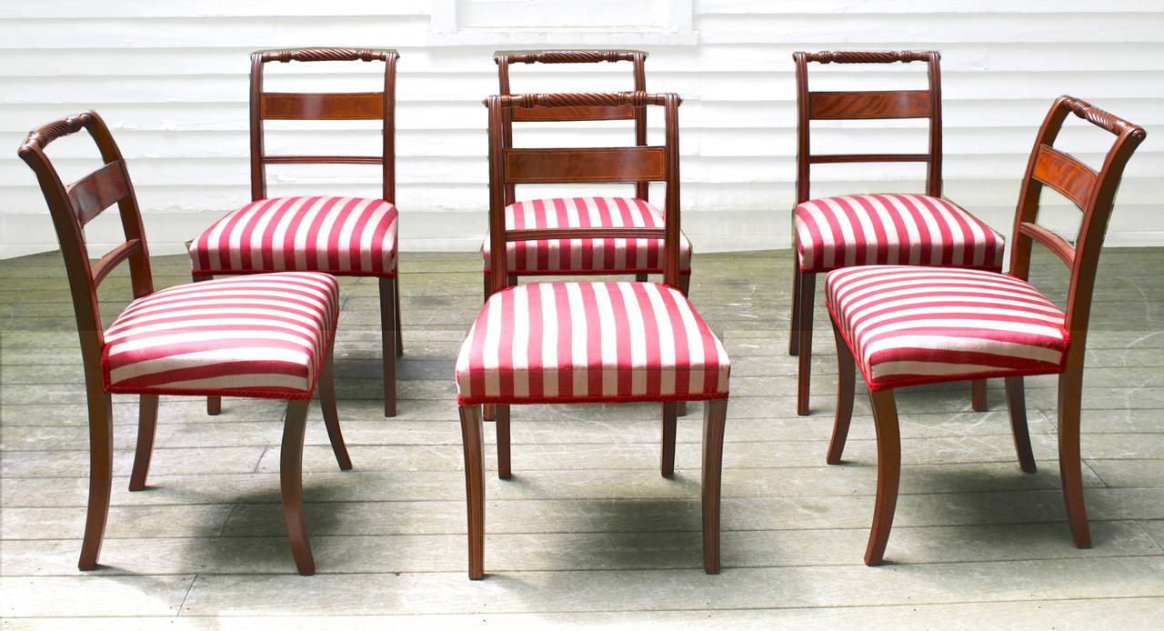 English EIGHT George III Dining Chairs