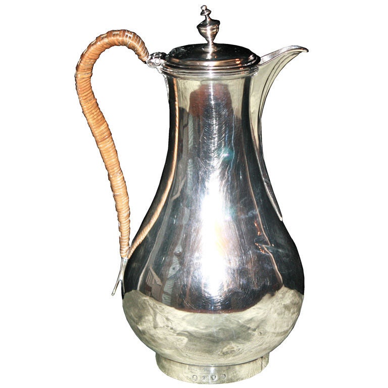George III Sterling Silver Coffee Pot For Sale