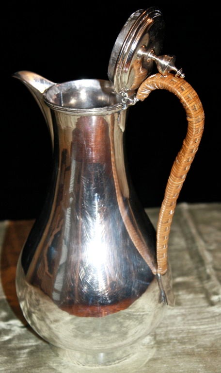 English George III Sterling Silver Coffee Pot For Sale