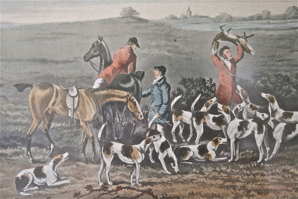 Sutherland Engraving - Fox Hunting In Excellent Condition In Woodbury, CT