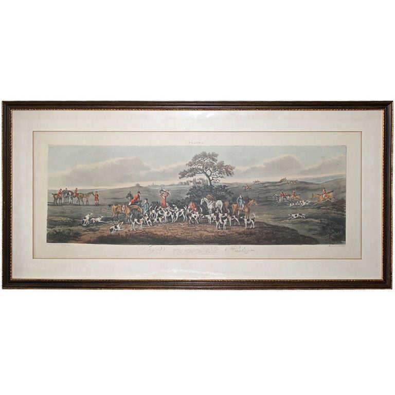 Sutherland Engraving - Fox Hunting