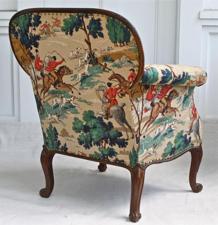English Chippendale Manner Bergere 1