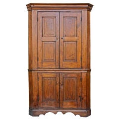 Piedmont Virginia Walnut Corner Cupboard