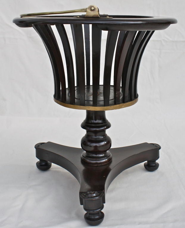 19th Century William IV Slatted Urn Wine Cooler For Sale