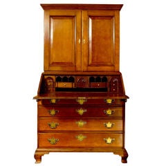 Rhode Island Chippendale - Goddard School Secretary Bookcase 10