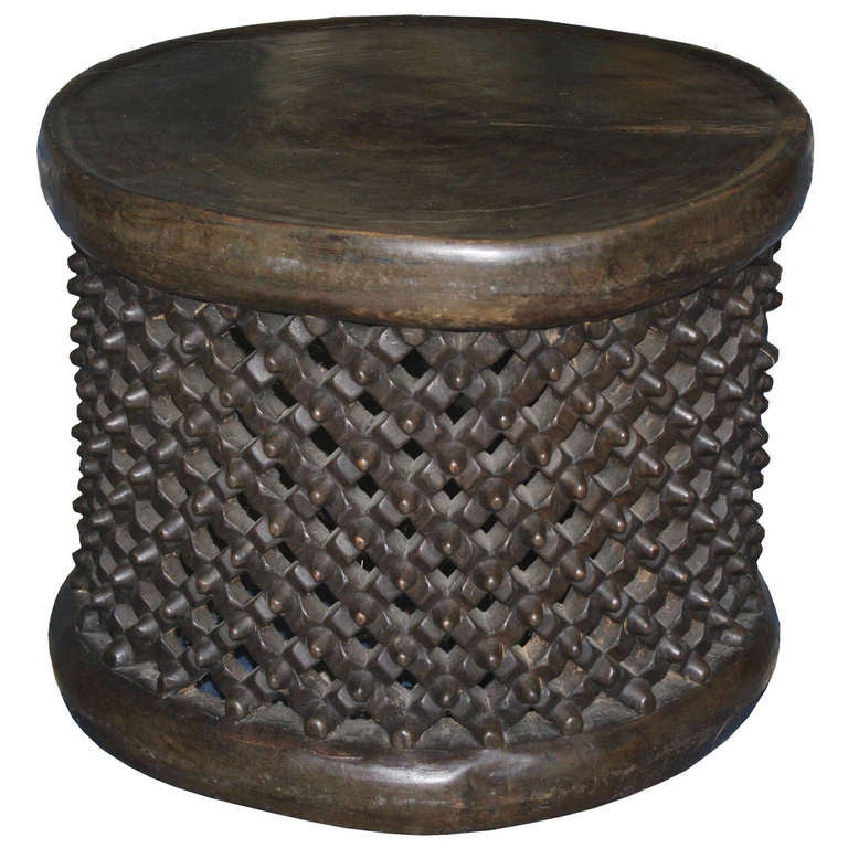 African Bamileke Drum Tabouret at 1stdibs