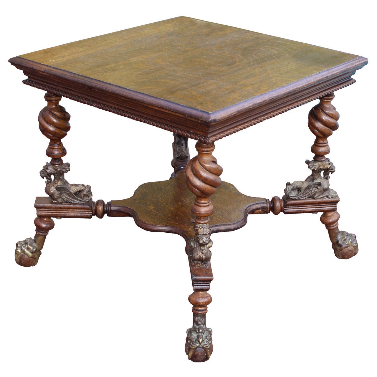 Merklen Brothers Arts & Crafts Center Table For Sale