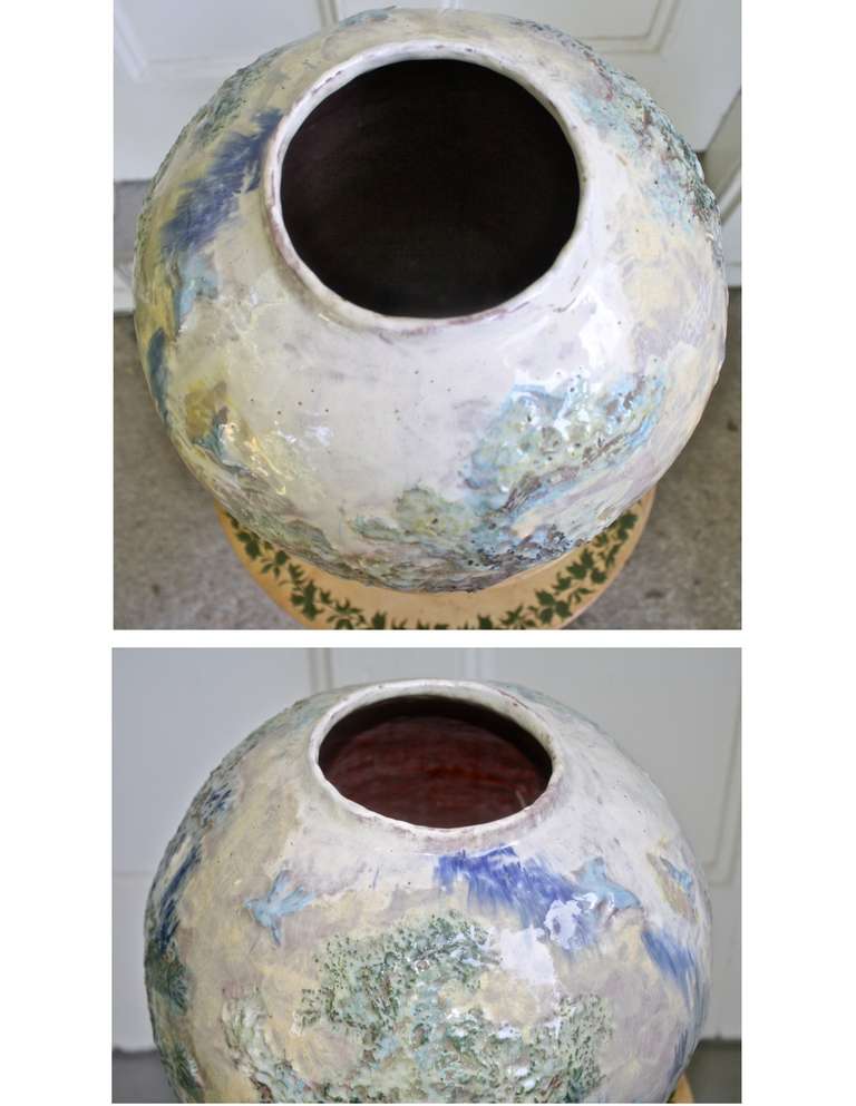 20th Century American Arts & Crafts Pottery Vase For Sale