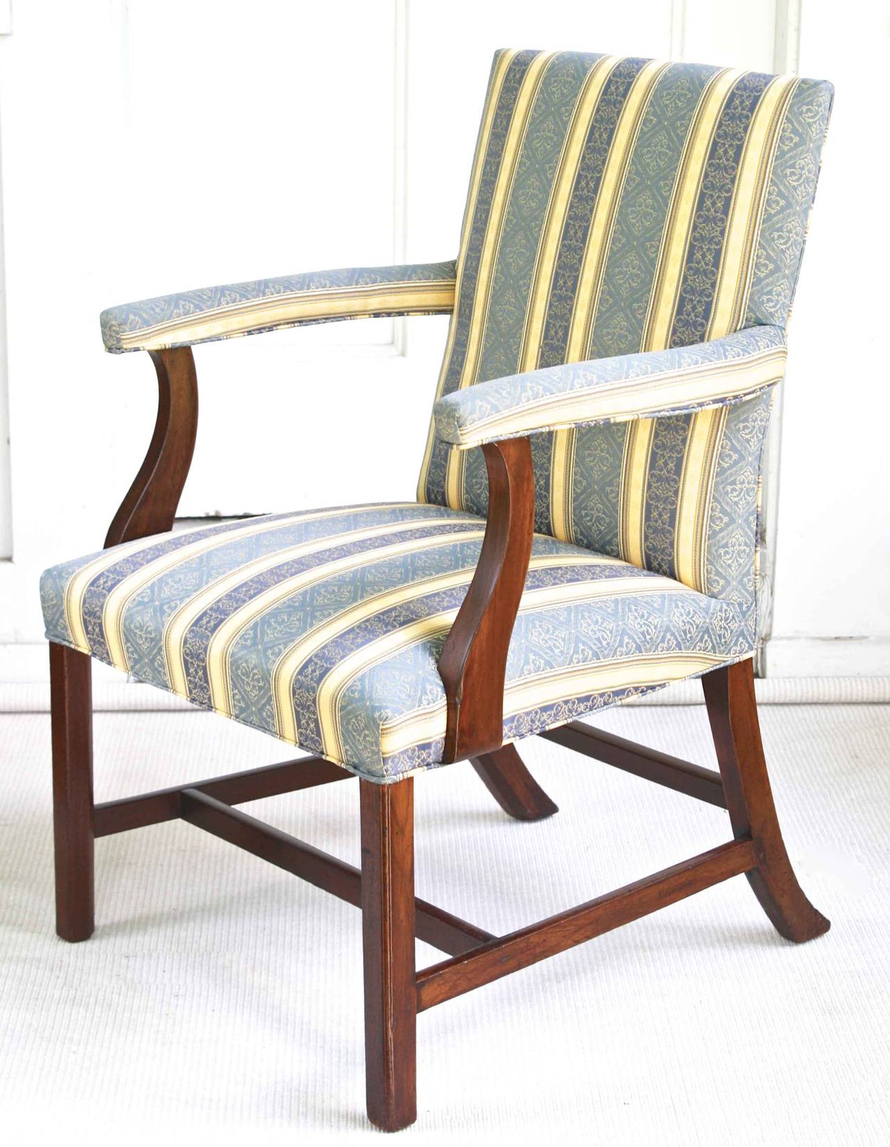 American New England Federal Period Library Armchair