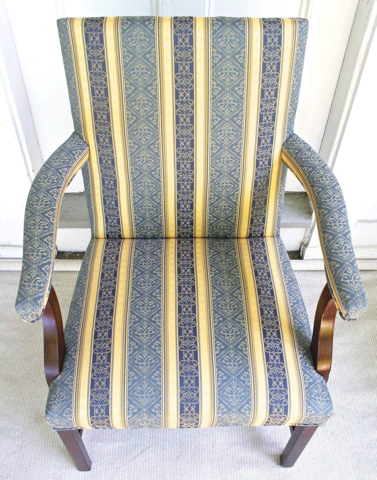 18th Century New England Federal Period Library Armchair