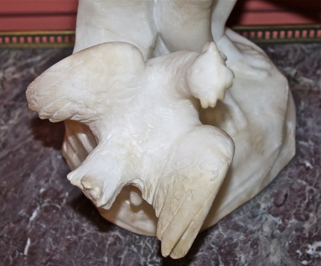 Italian School Alabaster Pastoral Statue 6