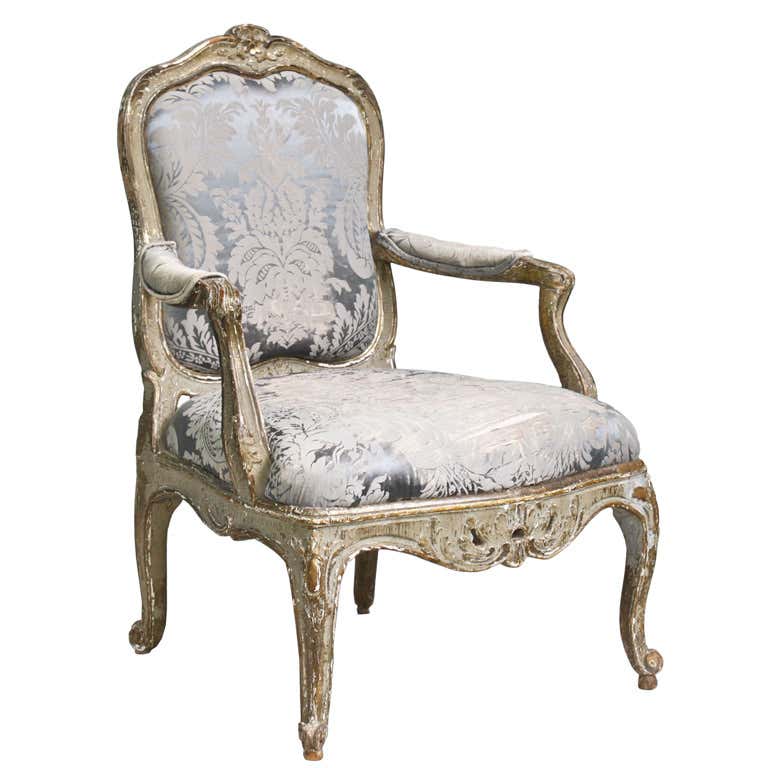 Italian Rococo Genoese Fauteuil For Sale at 1stDibs