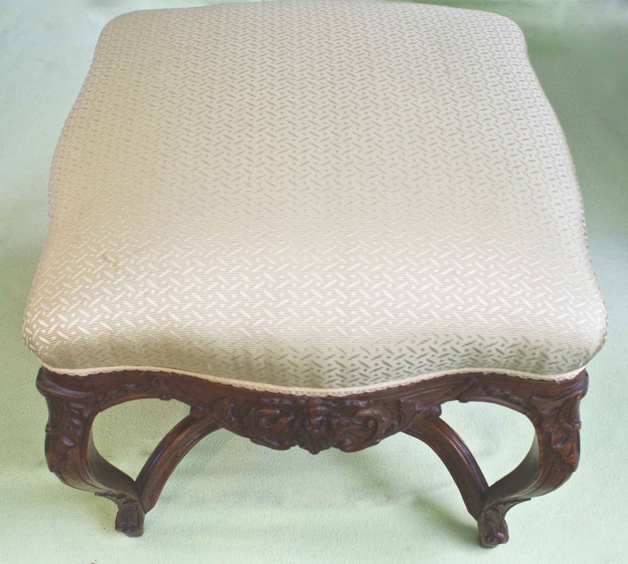 Upholstery Louis XV Revival Court Tabouret For Sale