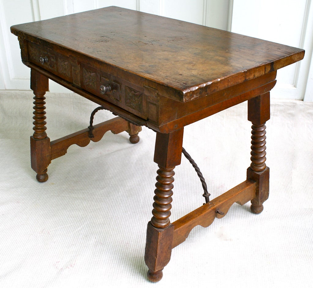 Spanish Baroque Walnut Table