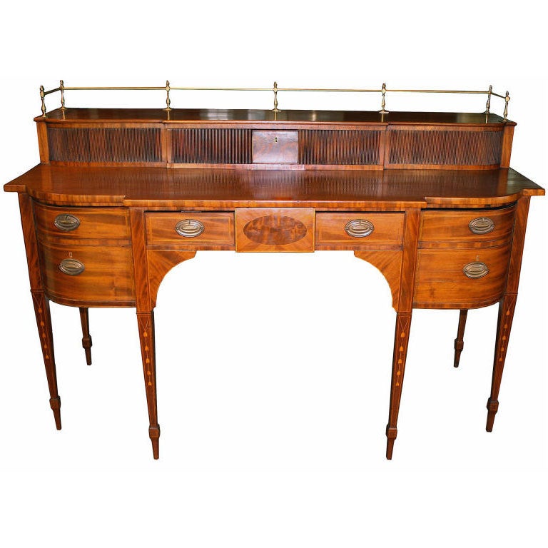 Scottish Hepplewhite Staged and Inlaid Sideboard