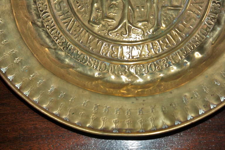 18th Century and Earlier 15th Century Brass Alms Basin