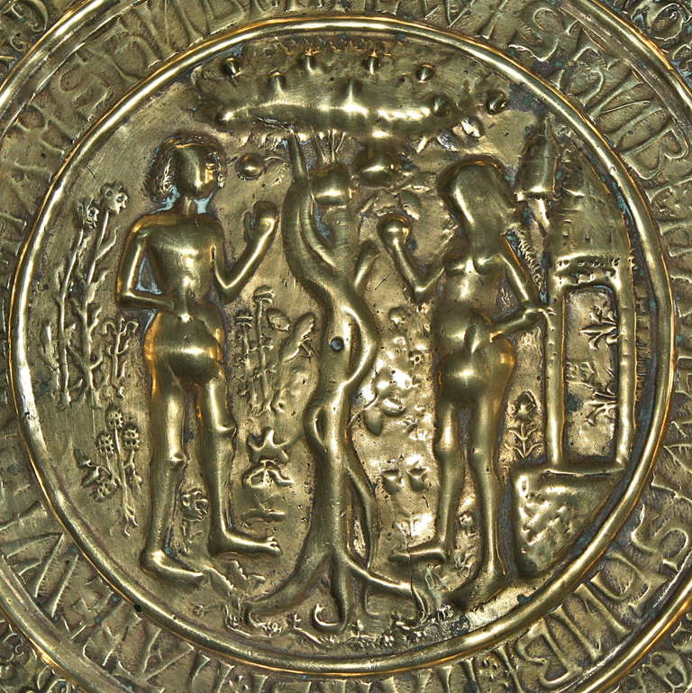 Renaissance 15th Century Brass Alms Basin