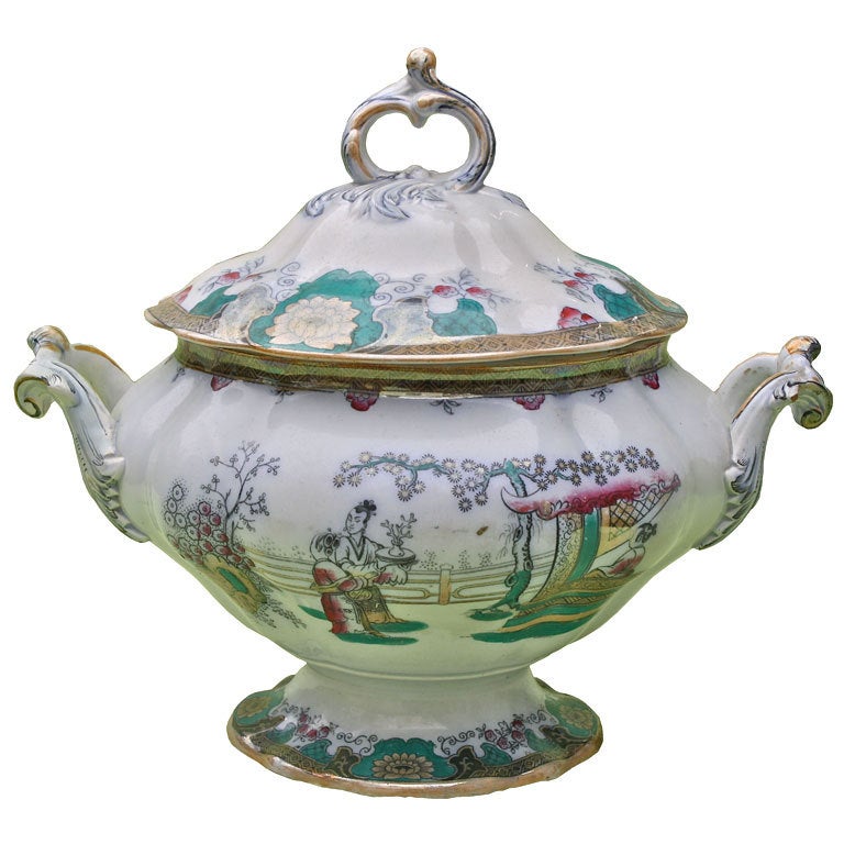 "Canton" Boch Freres Tureen For Sale