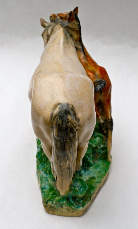 Mare and Foal Equine Figurine by Kathleen Wheeler 1