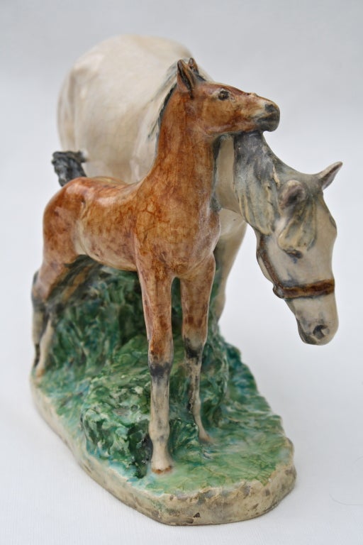 Mare and Foal Equine Figurine by Kathleen Wheeler 4