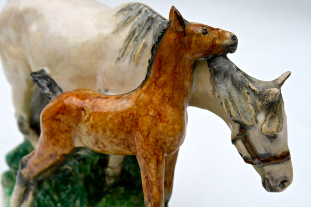 Mare and Foal Equine Figurine by Kathleen Wheeler 5
