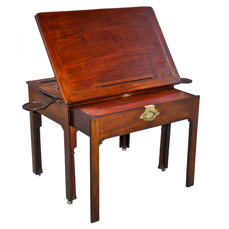 George III Mahogany Architect's Table For Sale